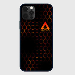 Чехол для iPhone 12 Pro Max Apex Legends: Orange Carbon, цвет: 3D-черный