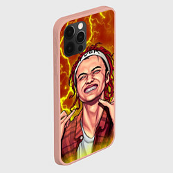 Чехол для iPhone 12 Pro Max Gone Fludd art 2, цвет: 3D-светло-розовый — фото 2