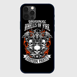 Чехол для iPhone 12 Pro Max Original wheels of fire, цвет: 3D-черный
