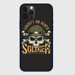 Чехол для iPhone 12 Pro Max Soldier - liberty or death, цвет: 3D-черный