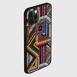 Чехол для iPhone 12 Pro Max Этнический ковровый орнамент, цвет: 3D-черный — фото 2