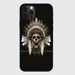 Чехол для iPhone 12 Pro Max Индеец Чероки, цвет: 3D-черный