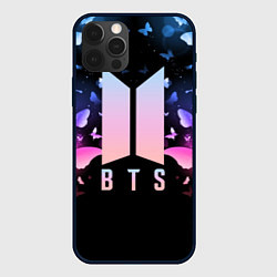 Чехол для iPhone 12 Pro Max BTS: Black Butterflies, цвет: 3D-черный