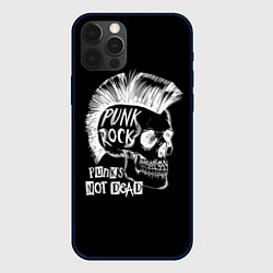 Чехол для iPhone 12 Pro Max Панки не умирают, цвет: 3D-черный