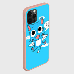 Чехол для iPhone 12 Pro Max Fairy Tail: Happy, цвет: 3D-светло-розовый — фото 2