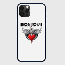 Чехол для iPhone 12 Pro Max Bon Jovi, цвет: 3D-черный