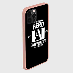 Чехол для iPhone 12 Pro Max My Hero Academia белый лого, цвет: 3D-светло-розовый — фото 2