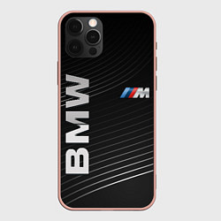 Чехол для iPhone 12 Pro Max BMW, цвет: 3D-светло-розовый