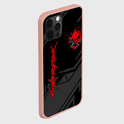 Чехол для iPhone 12 Pro Max Cyberpunk 2077: Grey Samurai, цвет: 3D-светло-розовый — фото 2