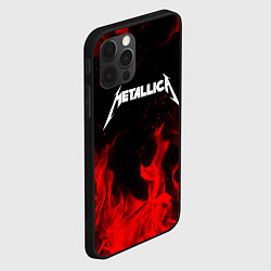 Чехол для iPhone 12 Pro Max METALLICA НА СПИНЕ, цвет: 3D-черный — фото 2