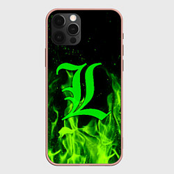 Чехол для iPhone 12 Pro Max L letter flame, цвет: 3D-светло-розовый