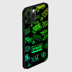 Чехол для iPhone 12 Pro Max BILLIE EILISH: Grunge Graffiti, цвет: 3D-черный — фото 2