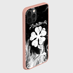 Чехол для iPhone 12 Pro Max ЧЁРНЫЙ КЛЕВЕР, цвет: 3D-светло-розовый — фото 2
