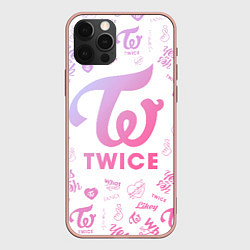 Чехол для iPhone 12 Pro Max TWICE, цвет: 3D-светло-розовый