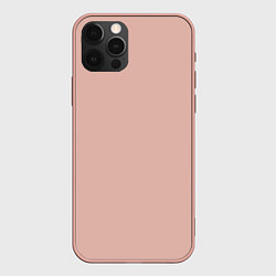 Чехол для iPhone 12 Pro Max Без дизайна, цвет: 3D-светло-розовый