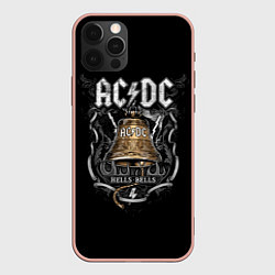 Чехол для iPhone 12 Pro Max ACDC - hells bells, цвет: 3D-светло-розовый