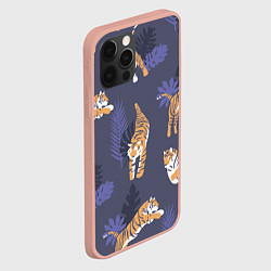 Чехол для iPhone 12 Pro Max Тигриный прайд, цвет: 3D-светло-розовый — фото 2