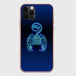 Чехол для iPhone 12 Pro Max Знаки Зодиака Скорпион, цвет: 3D-светло-розовый