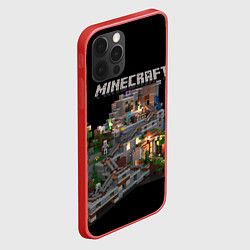 Чехол для iPhone 12 Pro Max MINECRAFT, цвет: 3D-красный — фото 2