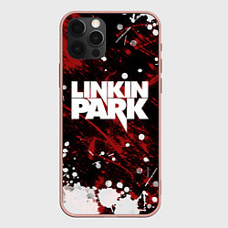 Чехол для iPhone 12 Pro Max Linkin Park, цвет: 3D-светло-розовый