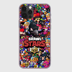 Чехол для iPhone 12 Pro Max BRAWL STARS CROW, цвет: 3D-серый