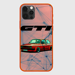 Чехол для iPhone 12 Pro Max Volkswagen, цвет: 3D-красный