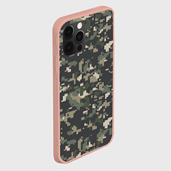 Чехол для iPhone 12 Pro Max Пиксельный камуфляж, цвет: 3D-светло-розовый — фото 2