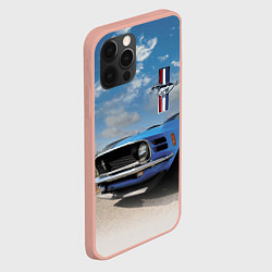 Чехол для iPhone 12 Pro Max Mustang, цвет: 3D-светло-розовый — фото 2