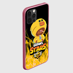 Чехол для iPhone 12 Pro Max BRAWL STARS SALLY LEON, цвет: 3D-малиновый — фото 2
