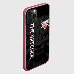 Чехол для iPhone 12 Pro Max ВЕДЬМАК, цвет: 3D-малиновый — фото 2