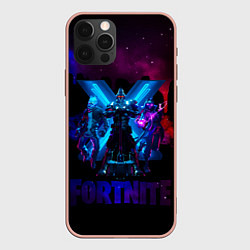 Чехол для iPhone 12 Pro Max FORTNITE, цвет: 3D-светло-розовый