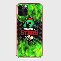 Чехол для iPhone 12 Pro Max BRAWL STARS SPIKE, цвет: 3D-светло-розовый