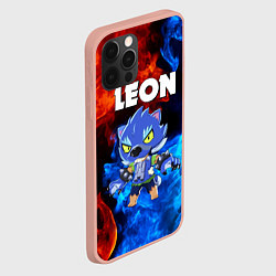 Чехол для iPhone 12 Pro Max BRAWL STARS LEON, цвет: 3D-светло-розовый — фото 2