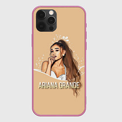 Чехол для iPhone 12 Pro Max Ariana Grande Ариана Гранде, цвет: 3D-малиновый