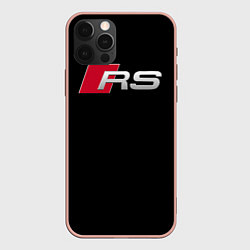 Чехол для iPhone 12 Pro Max AUDI RS, цвет: 3D-светло-розовый