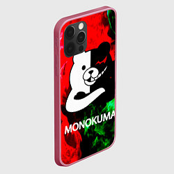 Чехол для iPhone 12 Pro Max MONOKUMA, цвет: 3D-малиновый — фото 2
