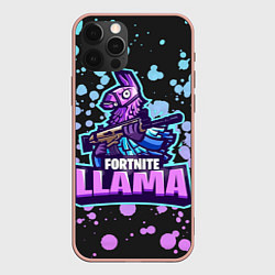 Чехол для iPhone 12 Pro Max Fortnite LLAMA, цвет: 3D-светло-розовый