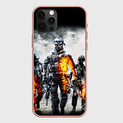 Чехол для iPhone 12 Pro Max Battlefield, цвет: 3D-светло-розовый