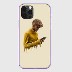 Чехол для iPhone 12 Pro Max Lil Peep, цвет: 3D-сиреневый