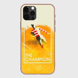 Чехол для iPhone 12 Pro Max Регби The Champion, цвет: 3D-светло-розовый