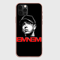 Чехол для iPhone 12 Pro Max Eminem, цвет: 3D-светло-розовый