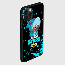 Чехол для iPhone 12 Pro Max BRAWL STARS LEON SHARK, цвет: 3D-черный — фото 2