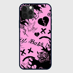 Чехол для iPhone 12 Pro Max LIL PEEP, цвет: 3D-черный