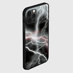 Чехол для iPhone 12 Pro Max Молния, цвет: 3D-черный — фото 2