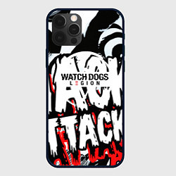 Чехол для iPhone 12 Pro Max WATCH DOGS:LEGION, цвет: 3D-черный