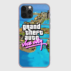 Чехол для iPhone 12 Pro Max GRAND THEFT AUTO:VICE CITY, цвет: 3D-серый