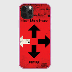 Чехол для iPhone 12 Pro Max Three Days Grace, цвет: 3D-малиновый