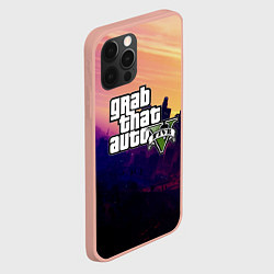 Чехол для iPhone 12 Pro Max GTA 5, цвет: 3D-светло-розовый — фото 2