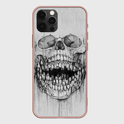Чехол для iPhone 12 Pro Max Dentist skull, цвет: 3D-светло-розовый