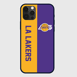 Чехол для iPhone 12 Pro Max LA LAKERS, цвет: 3D-черный